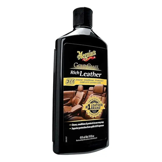 Meguiar’s G7214 Gold Class Rich Leather Cleaner and Conditioner – 414ml