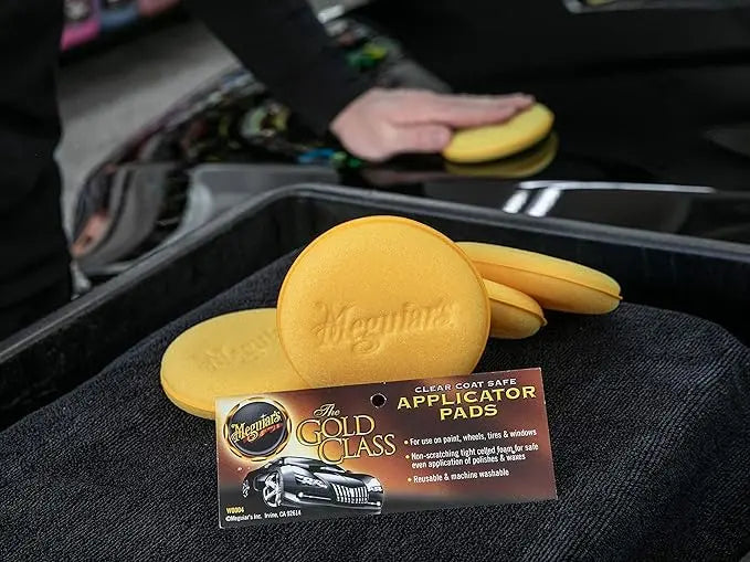 Meguiar’s Foam Applicator Pads – Pack of 4 Ultra-Soft Tight-Cell Foam For Car Interior Cleaner