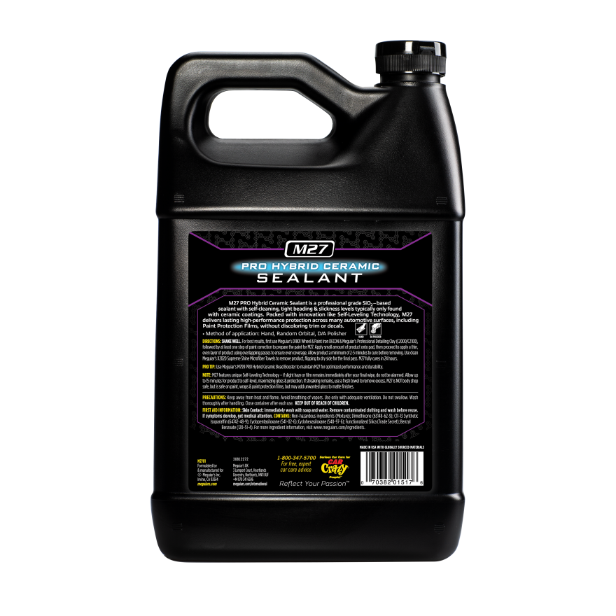 Meguiar’s® M27 Hybrid Ceramic Sealant – Si02 Ceramic Paint Sealant – 3.79L 1 Gallon