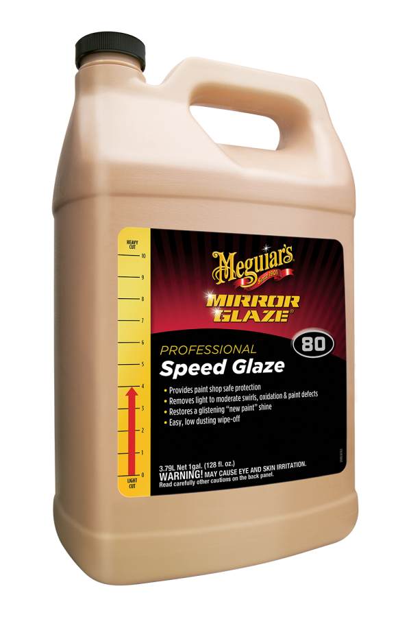 Meguiar’s®Mirror Glaze Professional Speed Glaze, 3.79L | Removes Light Swirls & Oxidation to Restore New Paint