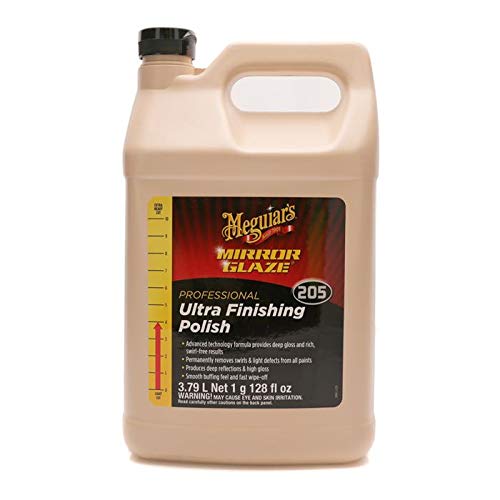 Meguiar’s M205 Mirror Glaze Professional Ultra Finishing Polish For Car, 3.79L