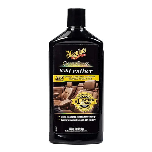 Meguiar’s G7214 Gold Class Rich Leather Cleaner and Conditioner – 414ml