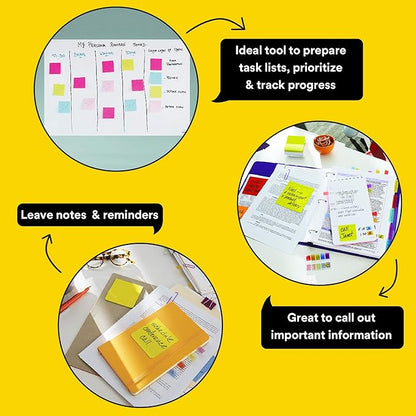 3M Post-it Sticky Note Cube 200 Sheets – 4 Colors x 50 Sheets (7.6 cm x 7.6 cm)