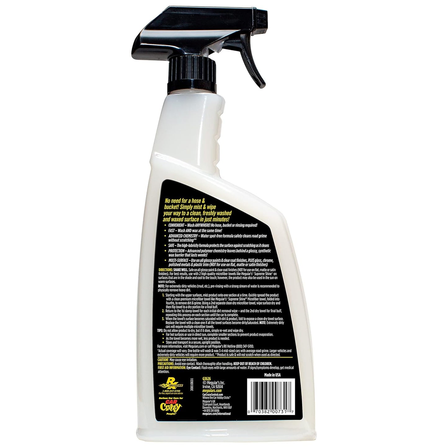 Meguiar’s® Ultimate Waterless Wash & Wax Spray G3626 – 768ml