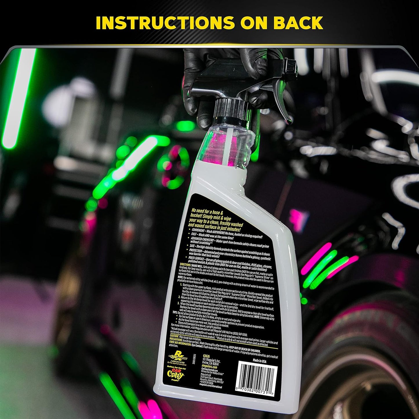 Meguiar’s® Ultimate Waterless Wash & Wax Spray G3626 – 768ml