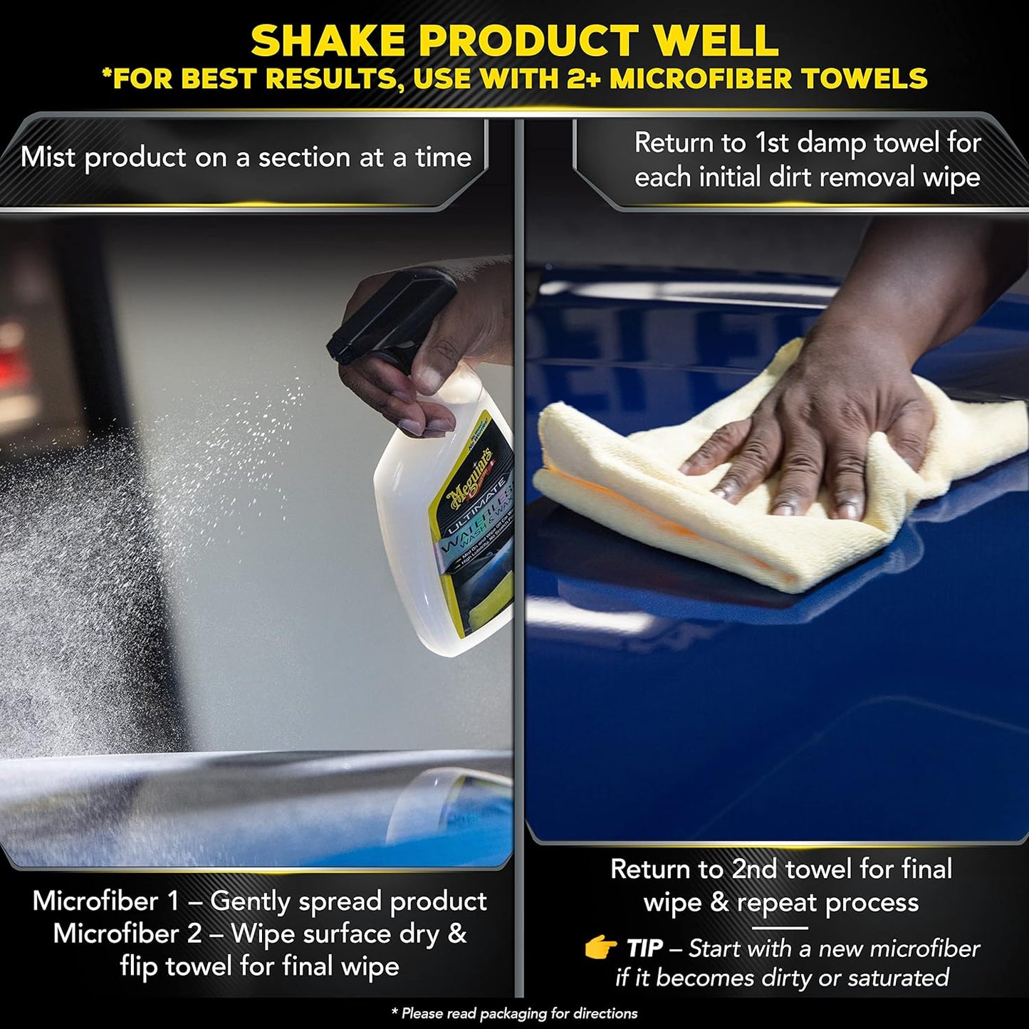 Meguiar’s® Ultimate Waterless Wash & Wax Spray G3626 – 768ml