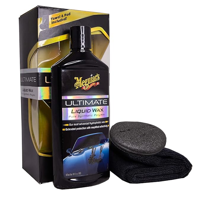Meguiar’s Ultimate Liquid Wax-472ml | Easy to Use Synthetic Wax, Long-Lasting