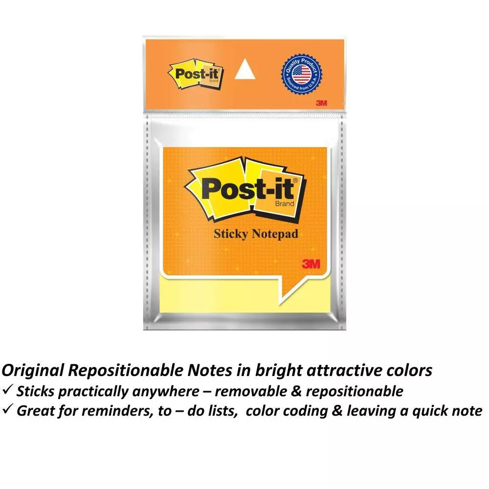 3M Post-It Notes – Sticky Note, 3×3-Inches, Canary Yellow, 100 Sheets Per Pad