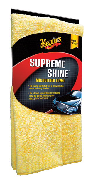Meguiar’s Supreme Shine Microfiber Towels | Car Microfiber Towel Highly Absorbent Car Cleaning Drying Towel